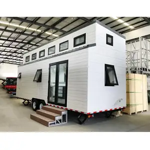 NZ/AS/US Approved Prefab Mobile Houses Tiny House on Wheels with Trailer Enjoy Your Freedom and Life