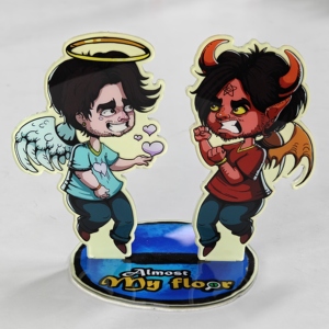 Diseño de Llaveros de Acrílico Personalizados al por Mayor, Llavero de Dibujos Animados Impreso, Holograma de Plástico Transparente - Product Image 2