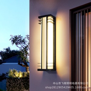 Lámpara de Pared Exterior Impermeable de 36W, Luz LED Larga Regulable para Patio, Entrada de Villa, Jardín, Balcón - Product Image 3