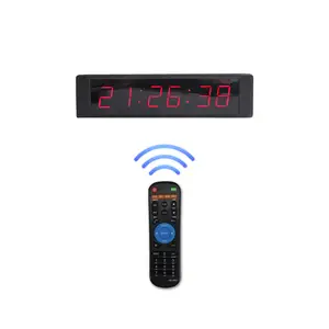 [Ganxin] sveglia digitale a Led portatile da 1 "a 6 cifre Design moderno tavolo a Led o orologio da parete per interni
