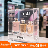 Boîte en acrylique de taille personnalisée en gros pour l'affichage de parfum Boîte en acrylique transparente avec couvercle