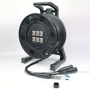 Cavo in <span class=keywords><strong>Fibra</strong></span> Ottica ABCCABLS 12CH-FO Monomodale Armato per Esterni Stazione Base-SC-<span class=keywords><strong>LC</strong></span>-FC-ST Pigtail Metallico OM3/OM4 IP65 - Product Image 1