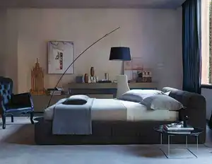 Schlussverkauf gepolstertes modisches Luxus-Deluxe-Bett Top-Qualität Schlafzimmer-Sets Möbel modernes Doppelbett