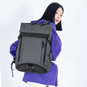 Men's Casual Multi-Purpose Urban Business <b>Backpack</b> Large Capacity Laptop Bag Waterproof Feature Zipper for Outdoor Travel - Product Image 4