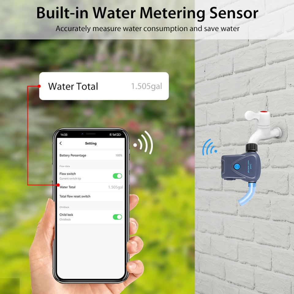 Zigbee Smart Automatic Water Timer Garden Irrigation Machine ...