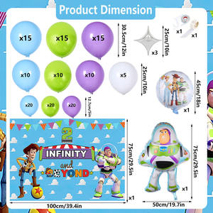 ชุดลูกโป่งฟอยล์ลาเท็กซ์เรื่องของเล่นสำหรับตกแต่งงานปาร์ตี้วันเกิดชุดซุ้มลูกโป่ง - Product Image 2