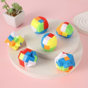 Coffret de Puzzles Éducatifs et de Loisirs pour Enfants, Mini-Kit <span class=keywords><strong>Kongming</strong></span> Luban à Assembler, en Matériau PP, Cadeau Anti-Anxiété pour 0-24 Mois - Product Image 3