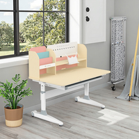 Table de lecture ergonomique en bois pour enfants ensemble de chaises avec étagère bureau d'étude réglable en hauteur pour enfants maison chambre meubles