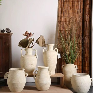 High Quality Wedding Centerpiece Decorative Handicraft <strong>White</strong> Unglazed Terracotta <strong>Vase</strong> Tabletop Ceramic <strong>Flower</strong> <strong>Vases</strong> - Product Image 1