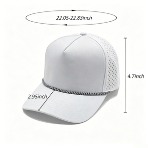 Gorra de Golf de 6 Paneles con Bordado Personalizado, de Secado Rápido, Corte Láser, Transpirable, para Deportes al Aire Libre - Product Image 3