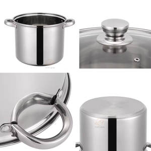 Sıcak satış paslanmaz çelik amerikan tarzı ekstra uzun boylu Pot seti pişirme vapur tencere tencere setleri - Product Image 4