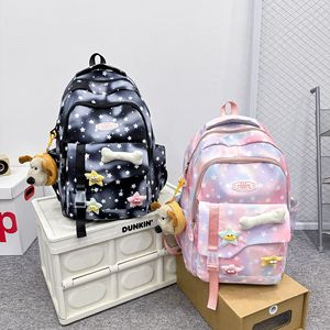 กระเป๋าเป้สะพายหลังสีสันสดใสสำหรับเด็กผู้หญิงวัยรุ่นนักเรียน - Product Image 5