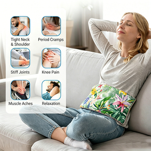 Hot Selling Custom Weighted Flaxseed Moist <strong>Heat</strong> <strong>Pack</strong> Microwavable Heating Pad for Relief of Lower Back, Waist, Abdominal Spasms - Product Image 3