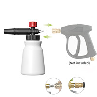 Nouveau canon à mousse Lance lavage de voiture nettoyage mousse pistolet haute pression laveuse pulvérisateur neige mousse Lance
