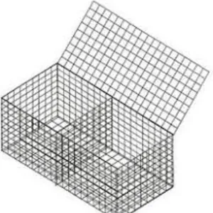 1X1X1 square hole China Manufacture garden decoration river bank protection Welded Mesh welded gabion wall gabion box
