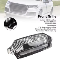 Grille de pare-chocs avant nid d'abeille style RSQ7 noir brillant pour Audi Q7 SQ7 2016 2017 2018 2019