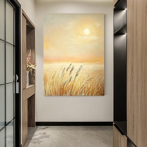 ภาพวาดสีน้ำมันหมู่บ้านต้าเฟิน ผลผลิตอุดมสมบูรณ์ 120x160 ซม. ภาพวาดสไตล์อิมเพรสชั่นนิสม์แบบมีพื้นผิว ตกแต่งห้องนั่งเล่นและห้องนอน - Product Image 3