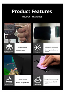 自己接着性の黒いガラスタンク底ステッカー環境に優しいプラスチック水槽背景装飾風景壁紙 - Product Image 3