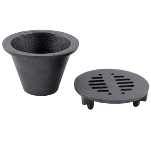 Mini barbecue Portable d'intérieur, ensemble Hibachi en fonte avec grille en fonte et support de carburant - Product Image 5