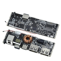 Module de charge rapide USB double QC4.0 QC3.0 LED PD 5A 100W Micro/Type-C Banque d'alimentation mobile USB Module de charge 18650