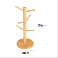 Support de Rangement Organisateur de Vaisselle en Bambou Naturel pour Bols, Assiettes et Tasses – Idéal pour la Maison et la Cuisine – Offre Spéciale