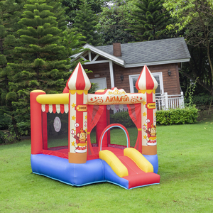 Castillo Inflable Rojo Mini AirMyFun con Tobogán, Pequeño, para Interiores y Exteriores, para Niños, Disponible en Almacén de EE. UU. - Product Image 1