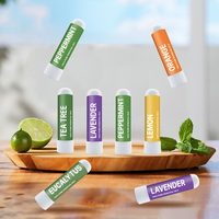 Bâtonnets nasaux éco-responsables pour booster l'énergie, 3 unités, menthe poivrée, citron, eucalyptus, aromathérapie, vigilance, étudiants, conducteurs, usine