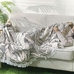 Manta moderna bordada de <span class=keywords><strong>Dacron</strong></span> Jacquard hecha a medida de moda transpirable suave y duradera para todas las estaciones - Product Image 4