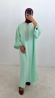 Nouvelle arrivée, robe Gandoura personnalisée pour femmes musulmanes, broderie, style marocain, vêtements ethniques, Abaya élégante