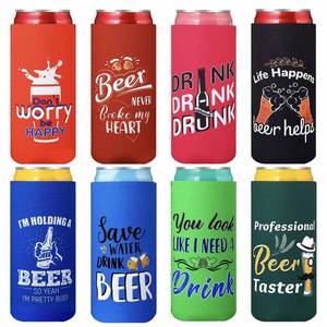 Customized Logo Bottle <b>Cooler</b> Sublimation Blank Neoprene Beer Sleeve <b>Cooler</b> Cover Slim Can Stubby Holder Stubbie - Product Image 2