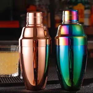 Ensemble de shakers à cocktail en acier inoxydable 304 de style américain avec jigger en métal écologique Logo personnalisé Diverses couleurs Wine Bartending - Product Image 3