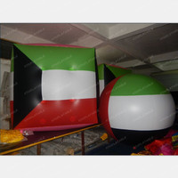 Ballon gonflable d'hélium de drapeau de nation géant de PVC fait sur commande de qualité commerciale