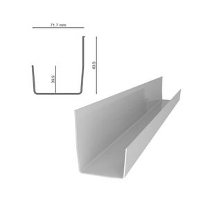 Gouttière Falcon pour toits, terrasses et balcons avec système de drainage des eaux de pluie abondantes, flux fluide et construction durable - Product Image 2