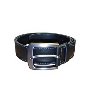 Ceinture formelle pour homme en cuir véritable de style vintage avec boucle à ardillon en acier - Durable et robuste |   OEM/ODM pris en charge |   Largeur de 3,8 cm - Product Image 4