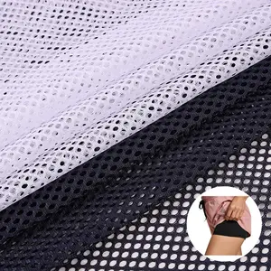Fabric 100% Polyester Cuunisex Waterproof Basketball Shorts Mesh Elastic Hexagon Mesh For Mosquito Tent Net Chair Lining