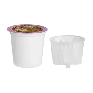 Keurig空のkカップコーヒーカプセル使い捨てkカップフィルターkeurigフィルターkカップフィルターと最新のkeurigコーヒーメーカー用の2.0蓋
