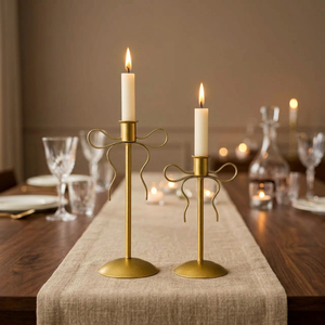 Candelabro de Latón de Diseño para Velas de Té, Velas de Pilar, Decoración para Cumpleaños, Pascua, Navidad, Centro de Mesa para Eventos en el Hogar - Product Image 2