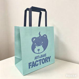 Sac en papier recyclable imprimé sur mesure, emballage pour vêtements, sac en papier kraft brun pour cadeaux avec poignée - Product Image 1