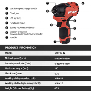 5767-Li-12 DIY беспроводная аккумуляторная многофункциональная зарядная электрическая ручная дрель для домашнего промышленного использования DIY Беспроводная Дрель - Product Image 3