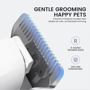 Afeitadora de pelo para mascotas de bajo ruido PRITECH, recortadora de patas de perro recargable para aseo con luz LED - Product Image 3