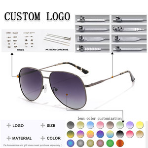 Unisex Pilot Sunglasses Metal Frame Green Polarized Lenses 100% UV Protection Outdoor Use Adult Style - Product Image 2