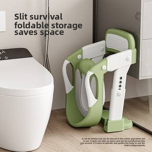 <span class=keywords><strong>Vasino</strong></span> per Bambini 3 in 1 Multifunzionale Pieghevole a Gradini, Sedile per Toilette in Plastica per Bambini da 0-8 Anni - Product Image 3