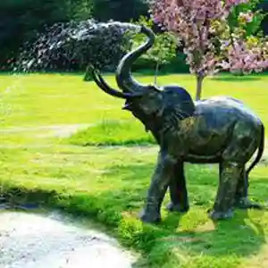 花园装饰大象喷泉出售