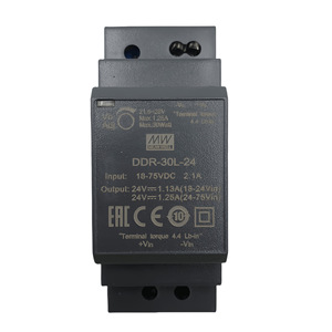 Convertidor CC-CC Mean Well DDR-30L-24 de 30W, Fuente de Alimentación Conmutada para Riel DIN, Salida de 24V - Product Image 4