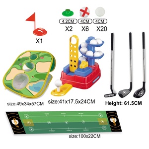 Jouet <span class=keywords><strong>de</strong></span> sport <span class=keywords><strong>de</strong></span> golf pour enfants <span class=keywords><strong>jeu</strong></span> <span class=keywords><strong>de</strong></span> tangage <span class=keywords><strong>de</strong></span> golf intérieur extérieur ensemble <span class=keywords><strong>de</strong></span> jouets d'entraînement <span class=keywords><strong>de</strong></span> golf avec écaillage cornhole board putting mat & ball tee - Product Image 5