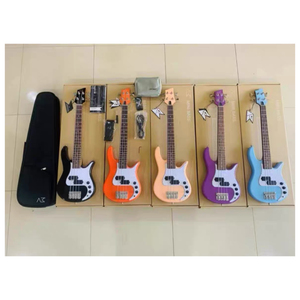 Bajo eléctrico AKAMA Mini Groove Serie T de 33" - Product Image 2