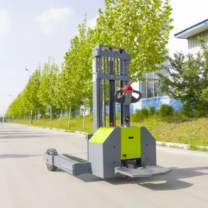 Off-Road Stapelaar Pallettruck 1.5T Volledig Automatische Hefhoogte 3M Stand Op Elektrische Stapelaar