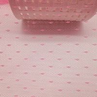 Tissu en polyester maille à pois prune de 63 pouces de large, tricoté, en gros, en stock ; Tulle pour robes de mariée, vêtements pour enfants, princesse