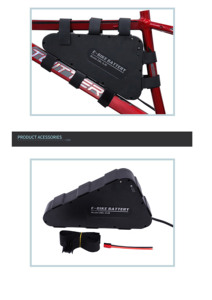 48V20Ah vélo électrique triangle batterie lithium <span class=keywords><strong>VTT</strong></span> crossbeam sac de suspension directement fourni par le fabricant - Product Image 2