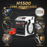Machine de soudage au laser à fibre portative refroidie par eau 1500W 2000W 3000W pour l'acier inoxydable, l'aluminium et les métaux